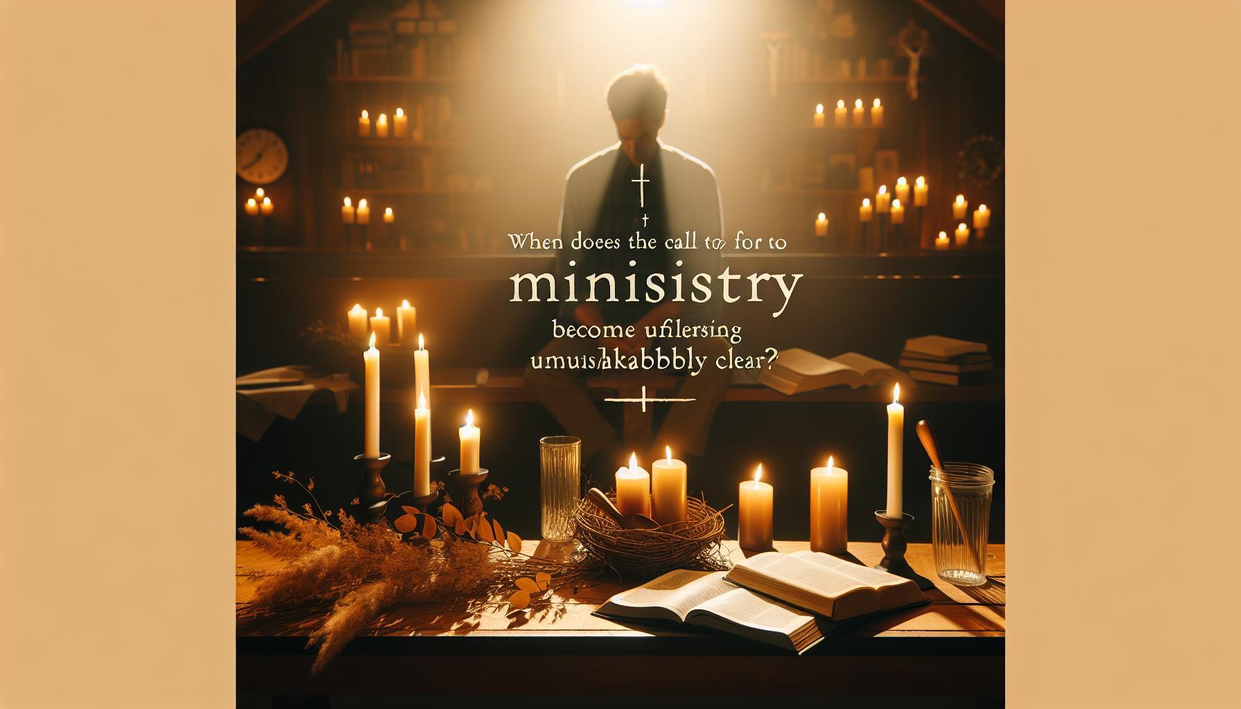 When Does the Call to Ministry Become Unmistakably Clear When Does the Call to Ministry Become Unmistakably Clear