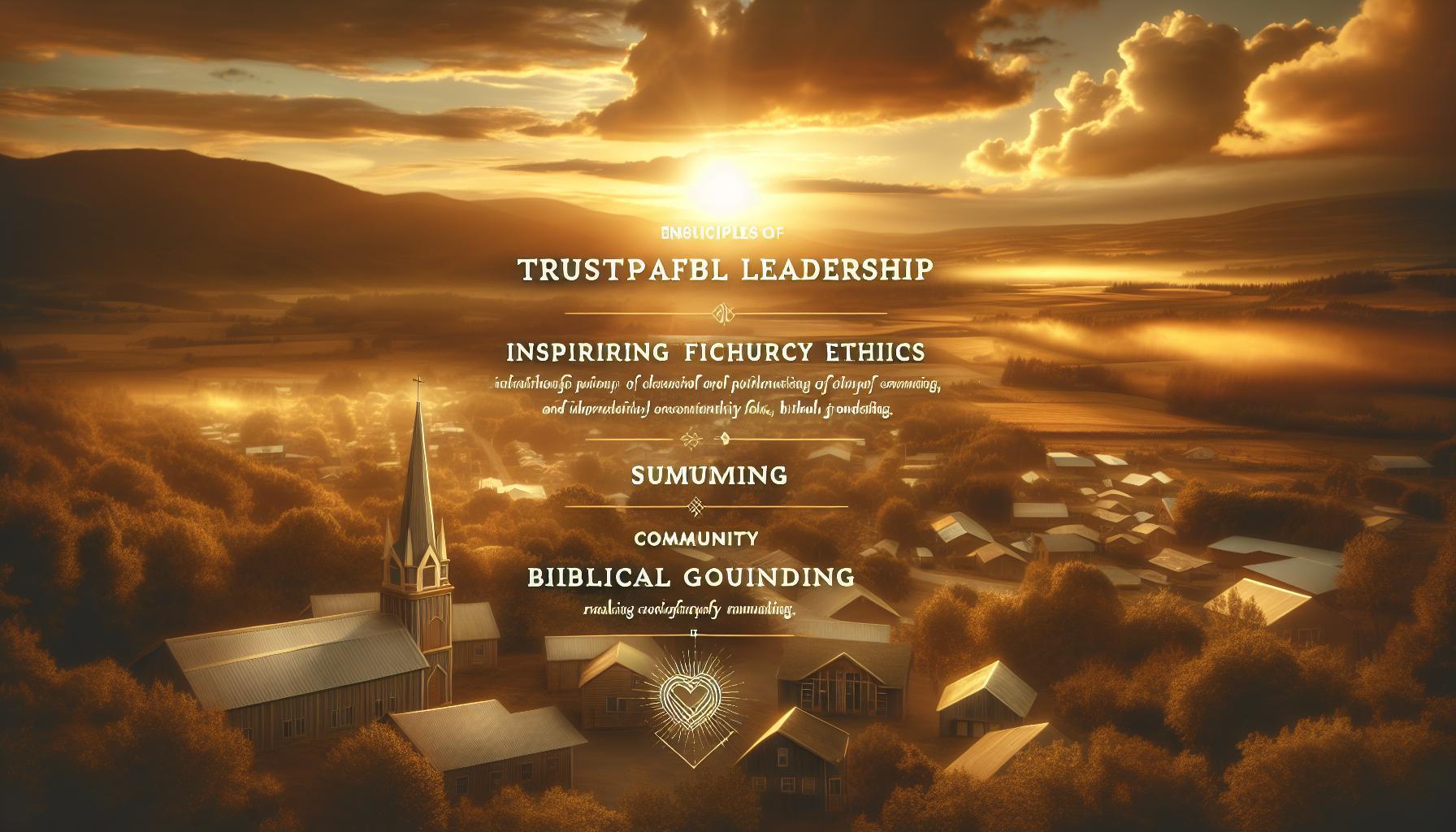 Ministry Ethics: Ministry Ethics Principles for Trustworthy Leadership