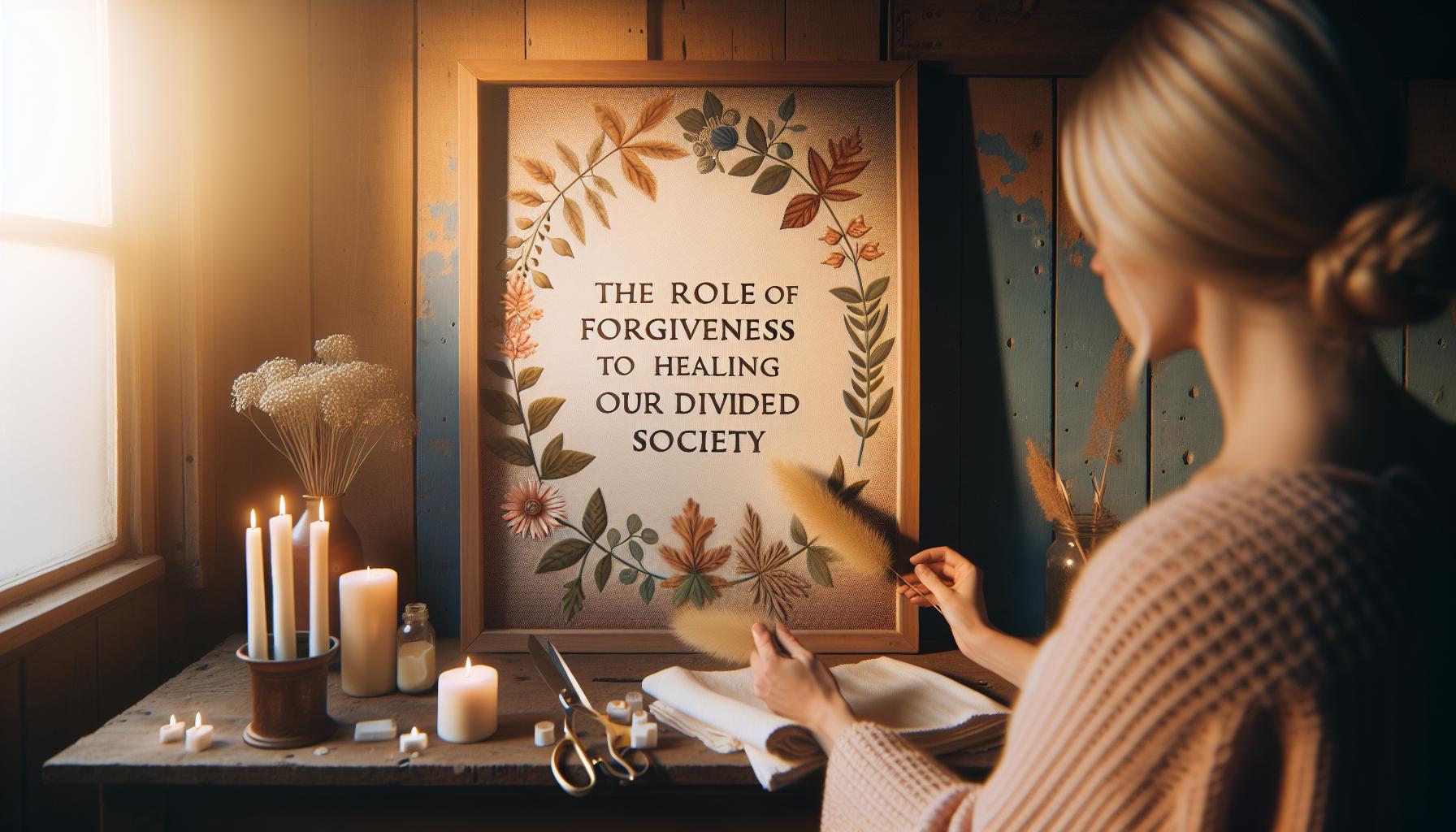 The Role of Forgiveness in Healing Our Divided Society